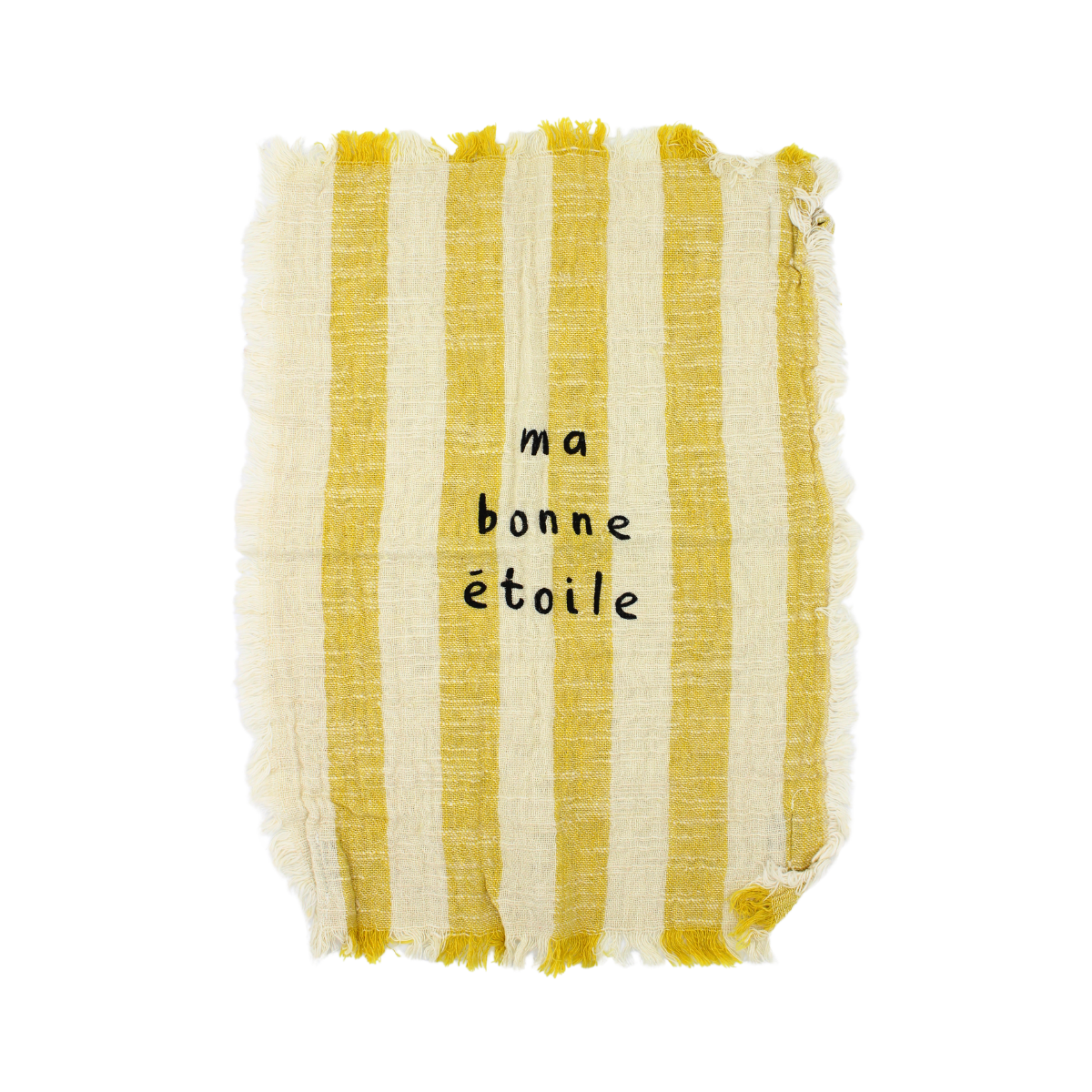 Essuie mains rayé "Ma bonne étoile"