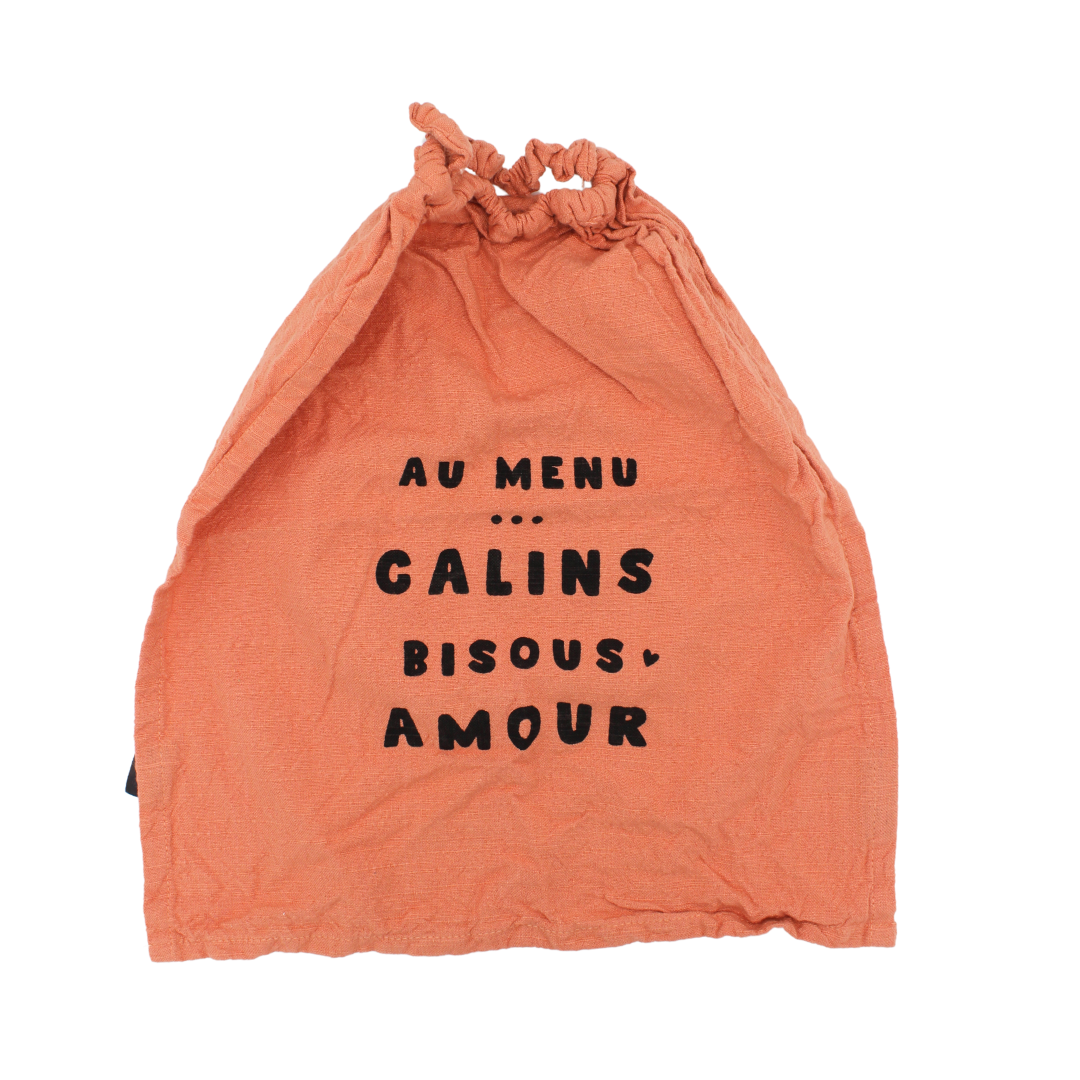 Bavoir "Calins bisous amour"