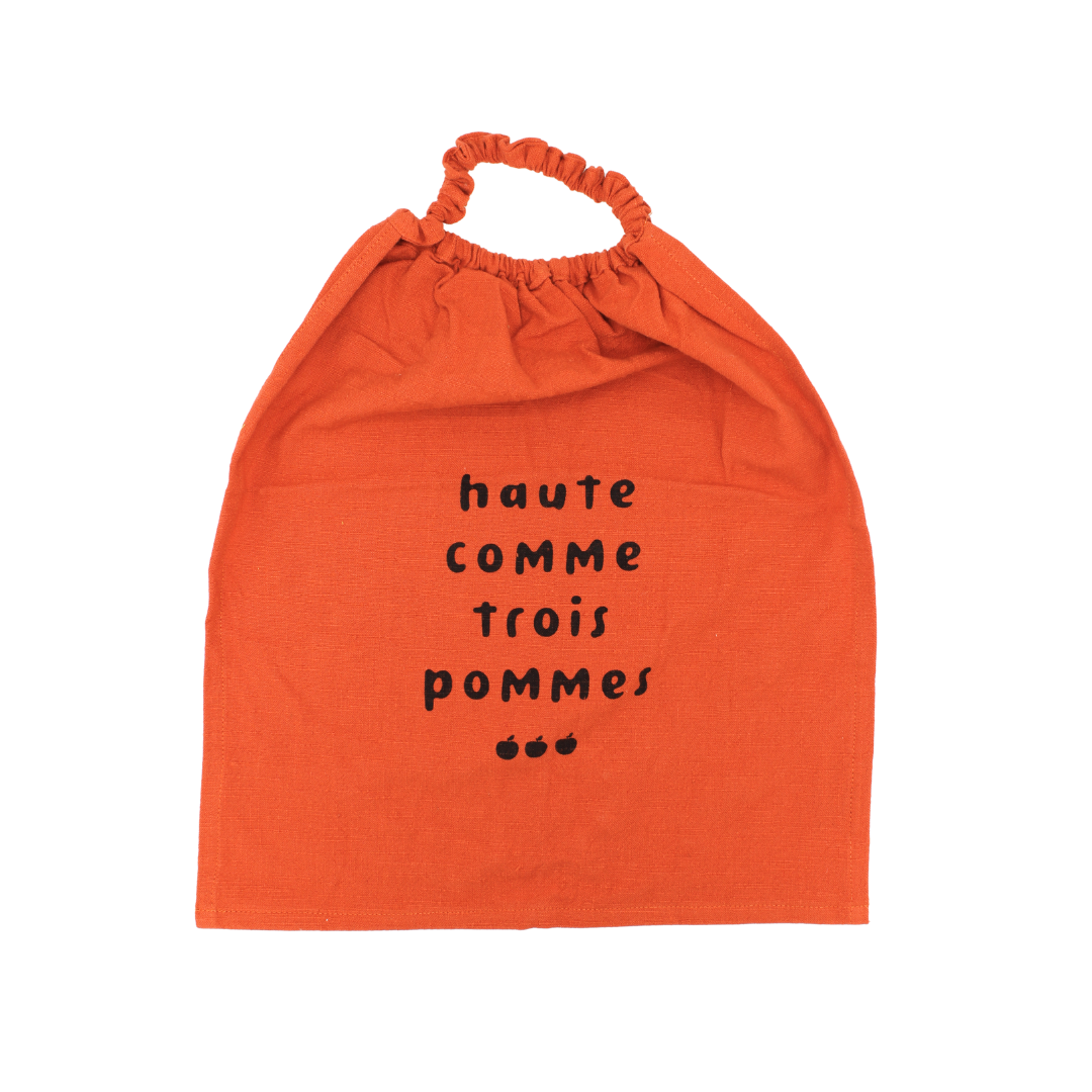 Bavoir "Haute comme trois pommes"