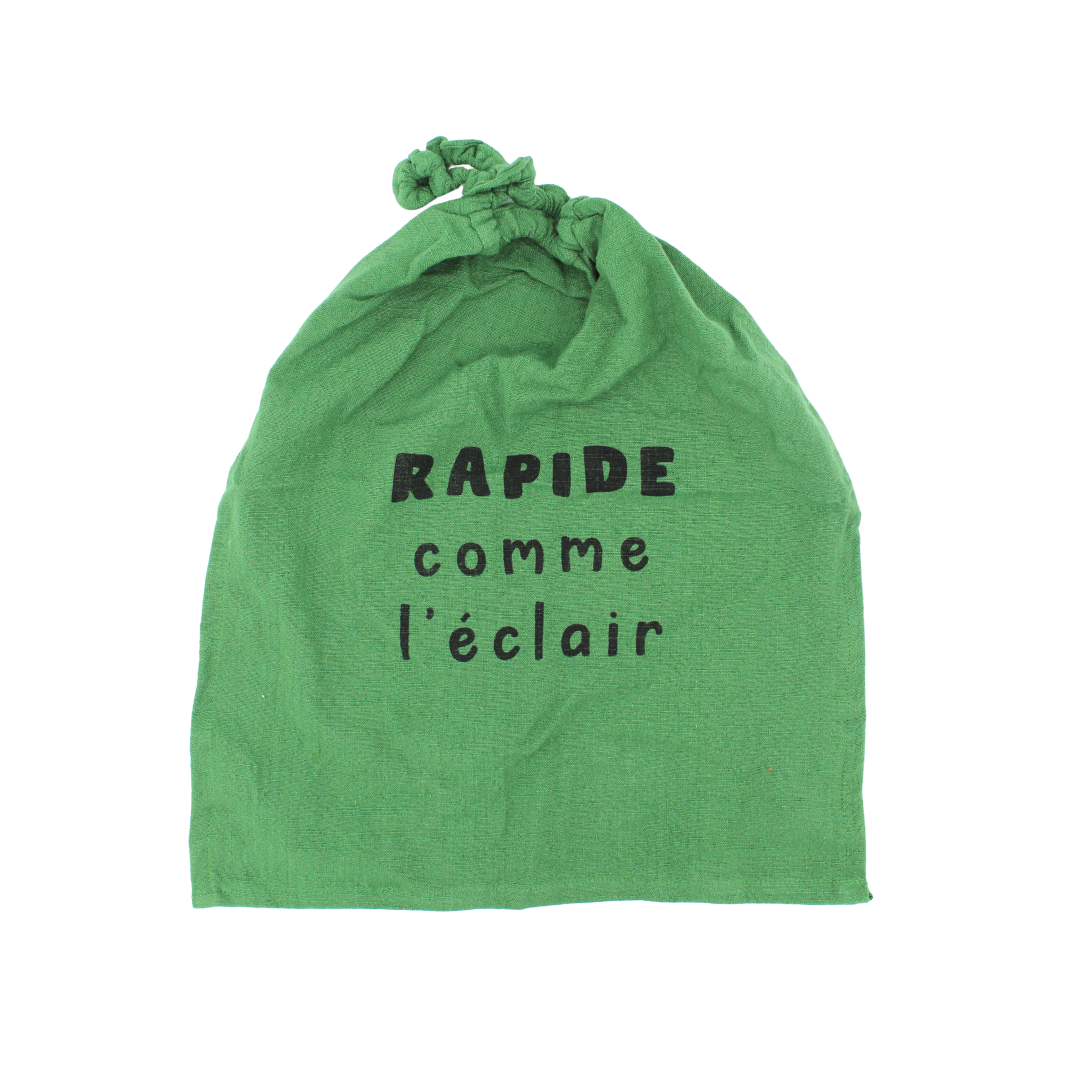 Bavoir "Rapide comme l'éclair"