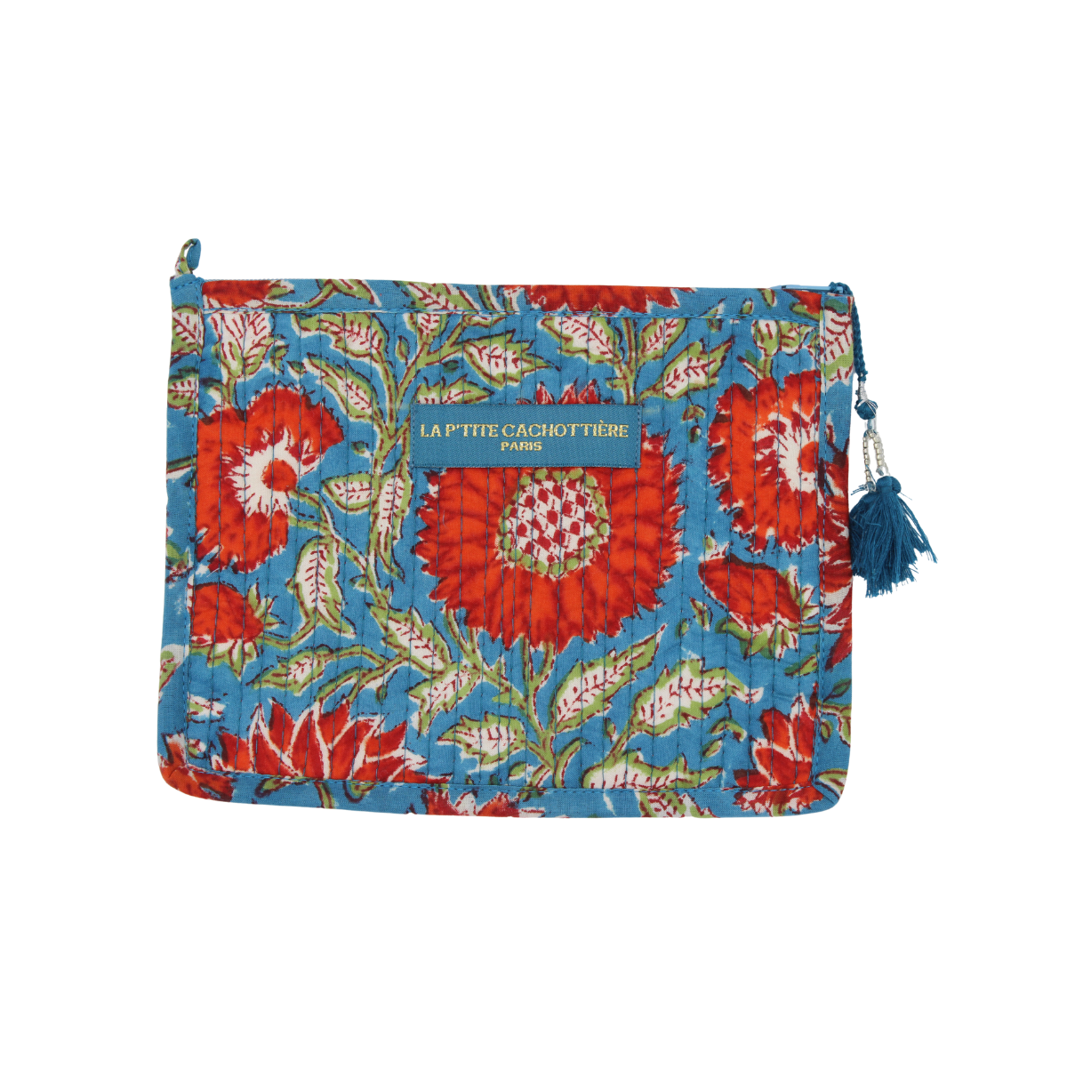 Trousse de toilette India bleu azur