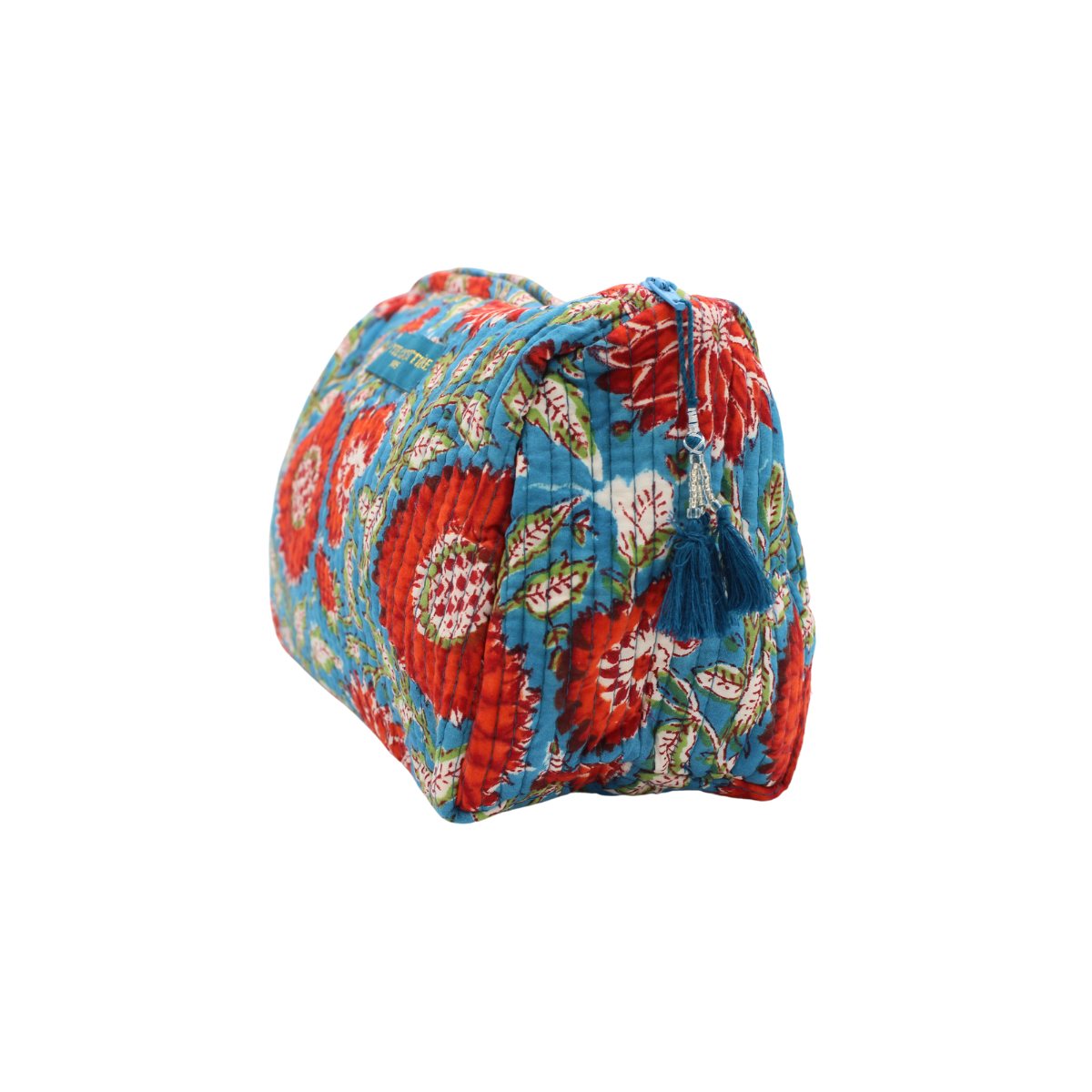 Trousse de toilette India bleu azur