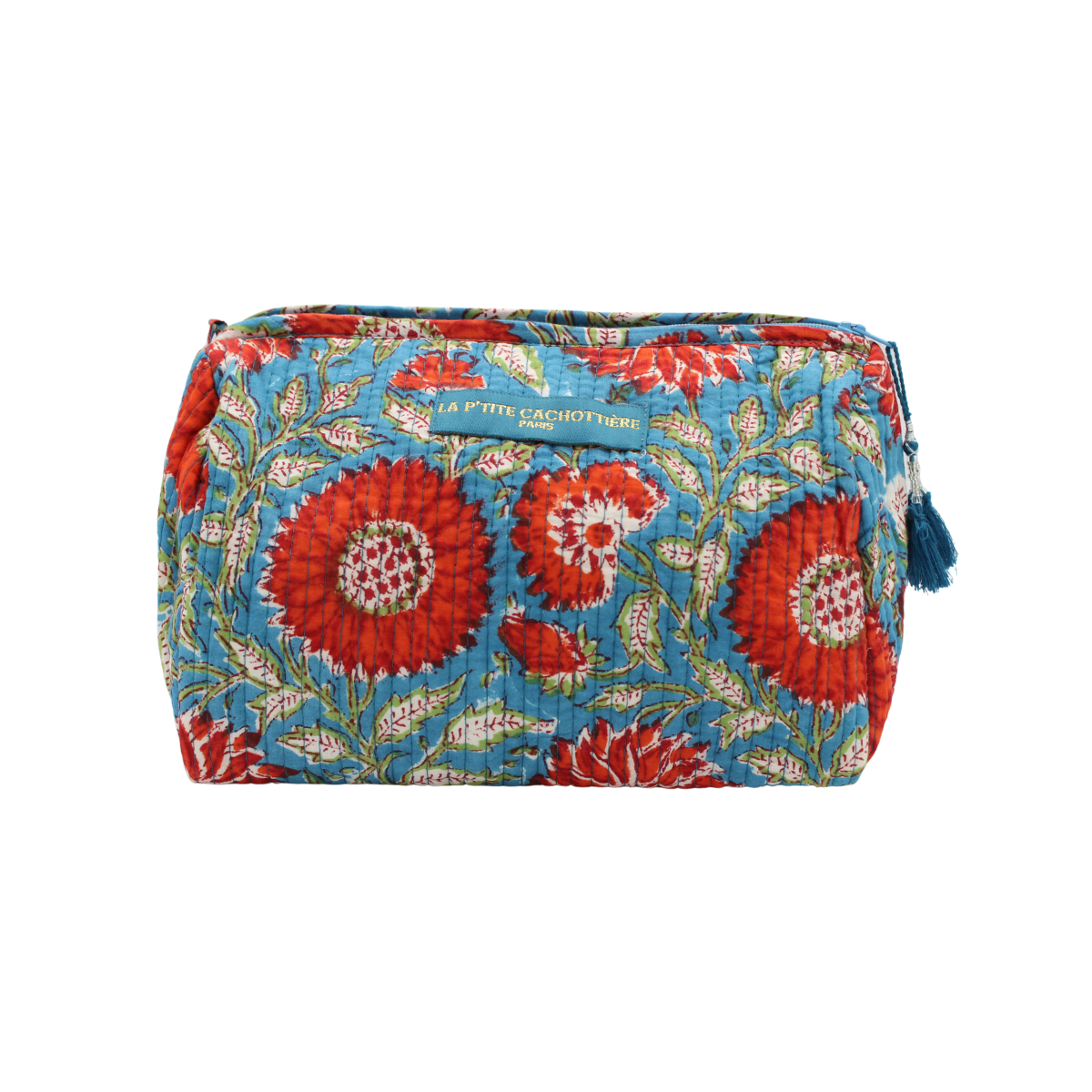 Trousse de toilette India bleu azur