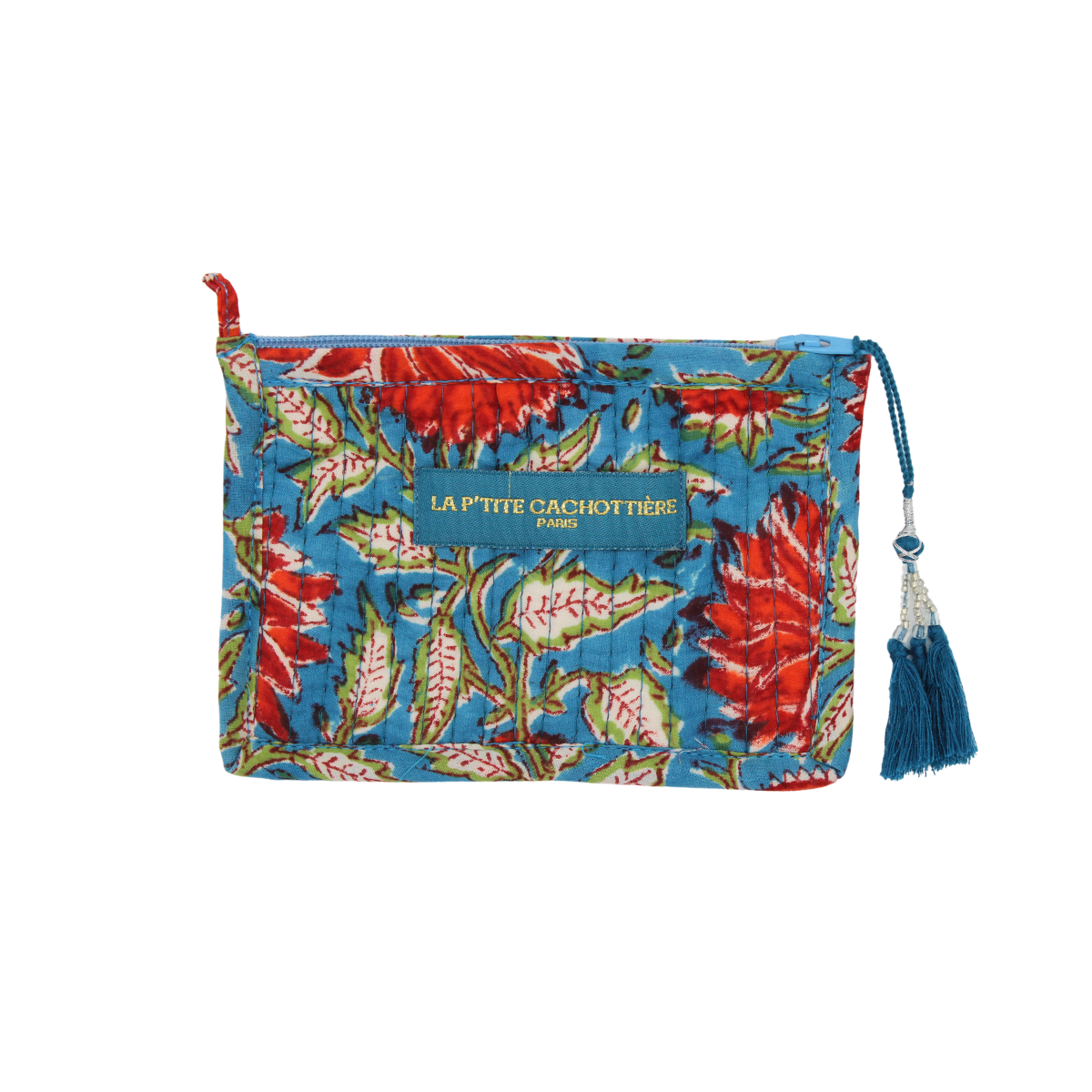 Trousse de toilette India bleu azur