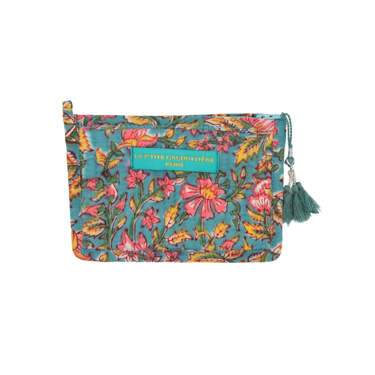 Trousse de toilette India bleu canard