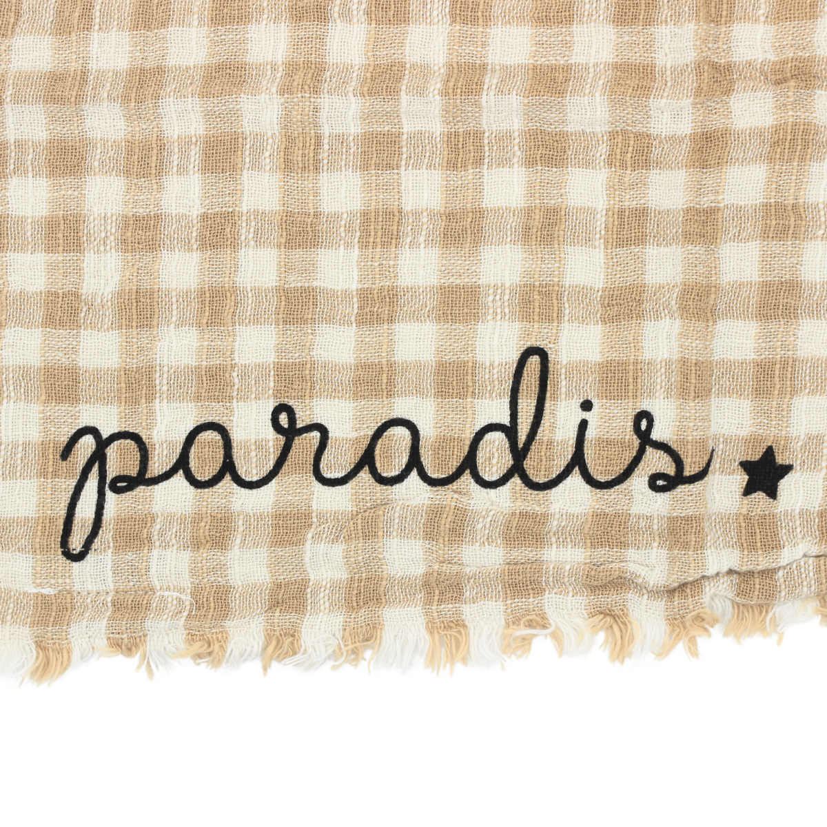 Essuie mains vichy "Paradis"