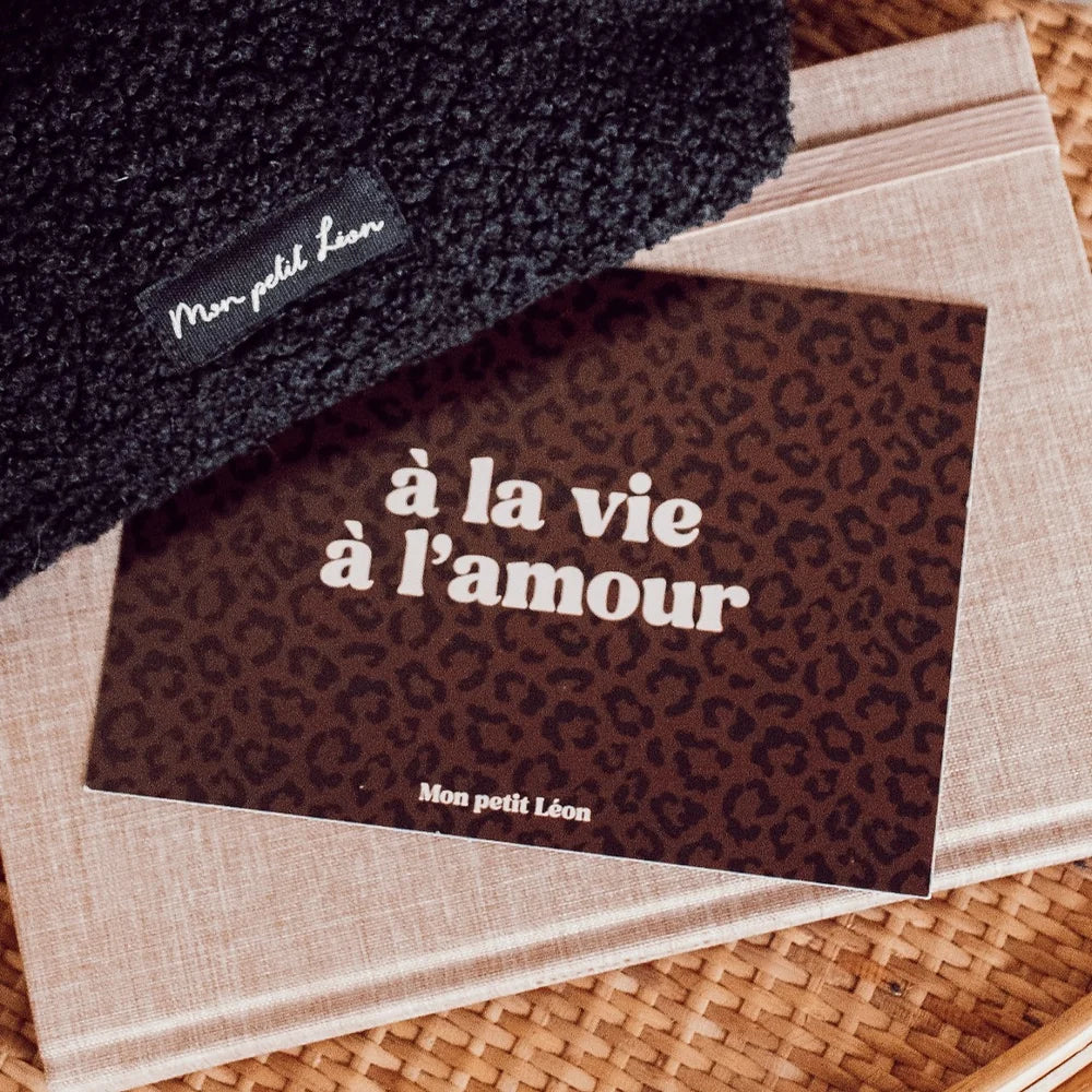 Carte "À la vie, à l'amour" A6