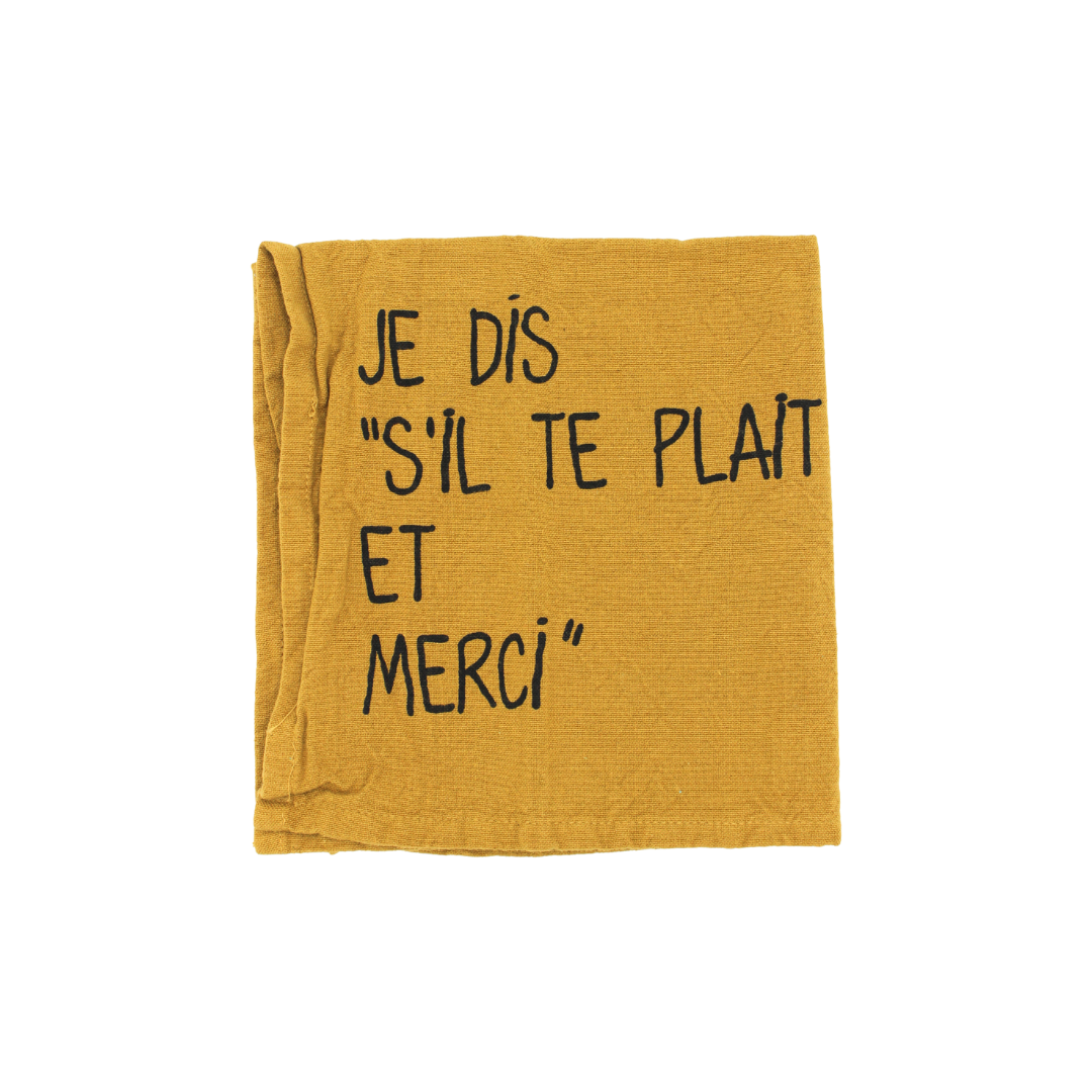 Lot de serviettes « Les bonnes manières »