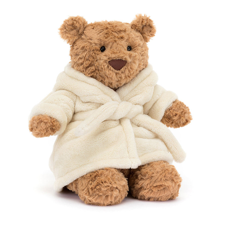 Peluche Ourson Bartholomew en peignoir