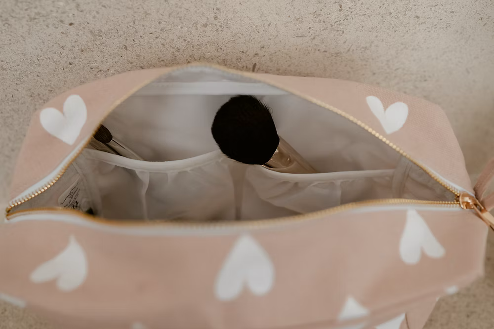 Trousse de toilette coeurs "Mamma Mia"