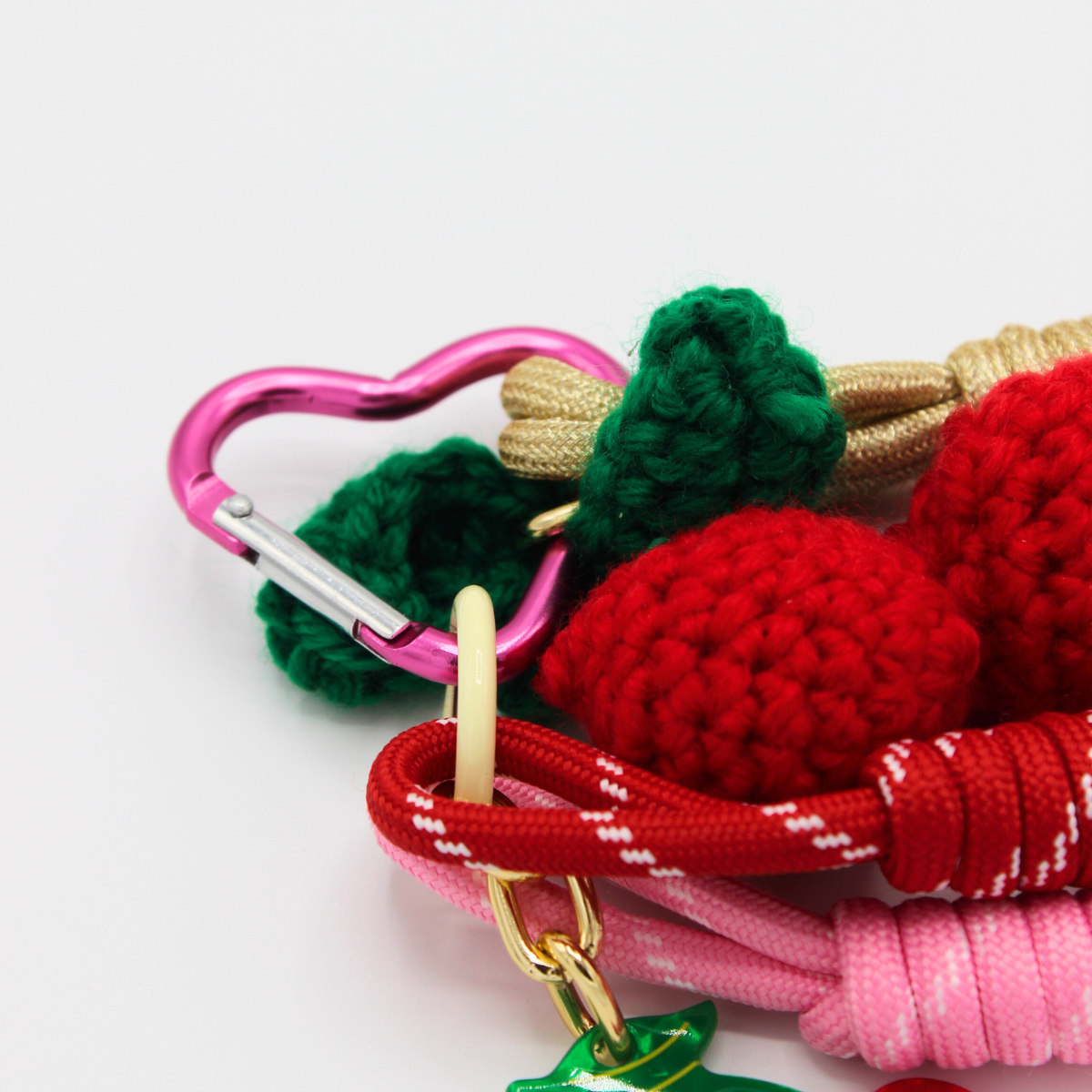 Porte-clés au crochet Cerise