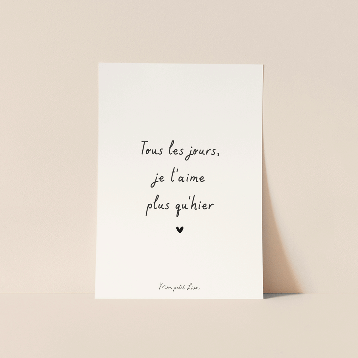 Carte "Tous les jours" A6