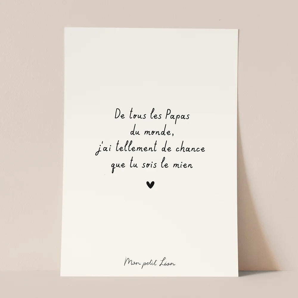 Carte "De tous les papas du monde" A6