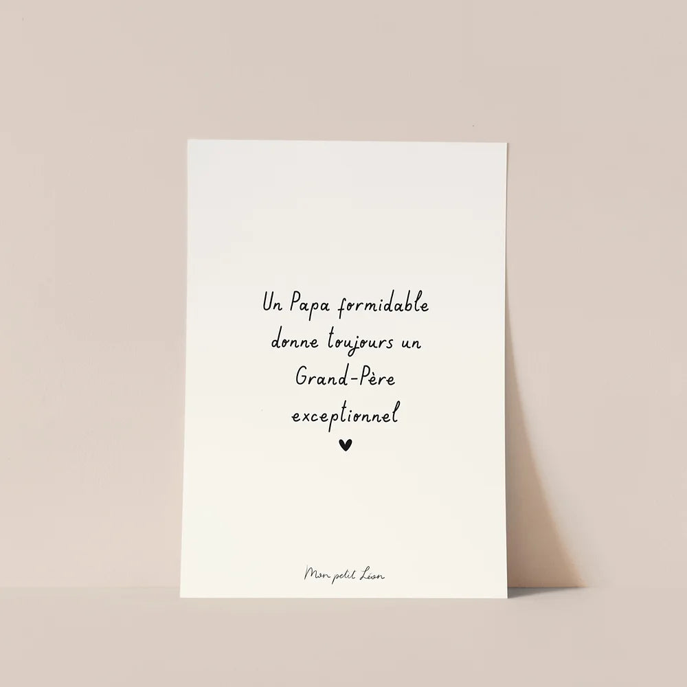 Carte "Grand-père exceptionnel" A6