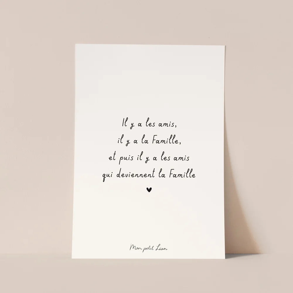 Carte "Il y a les amis" A6