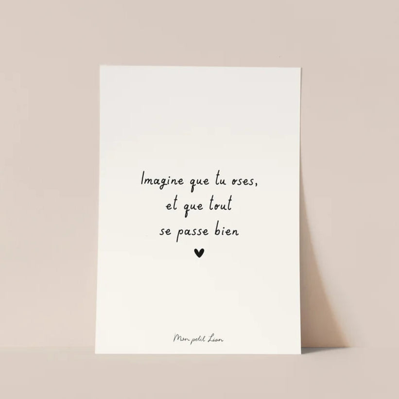 Carte "Imagine que tu oses" A6