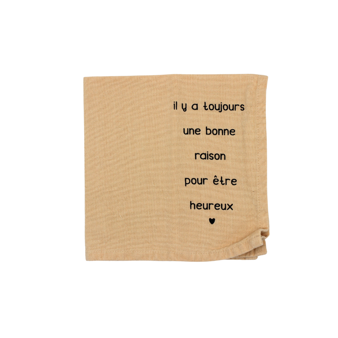 Lot de serviettes "La vie est belle"