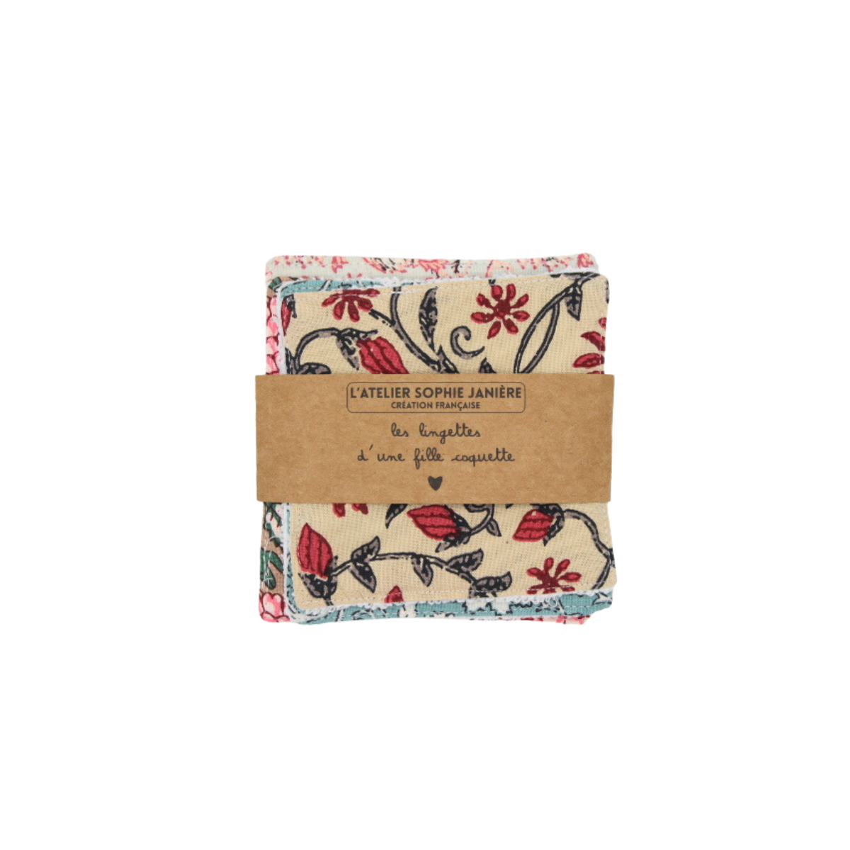 Lot de 4 lingettes démaquillantes Lingettes démaquillantes