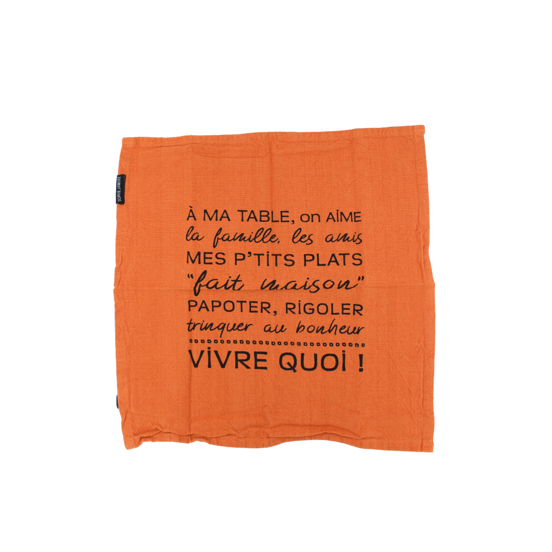 Lot de serviettes "À ma table"