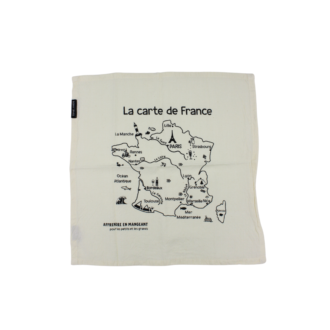 Lot de serviettes « Apprendre en mangeant »