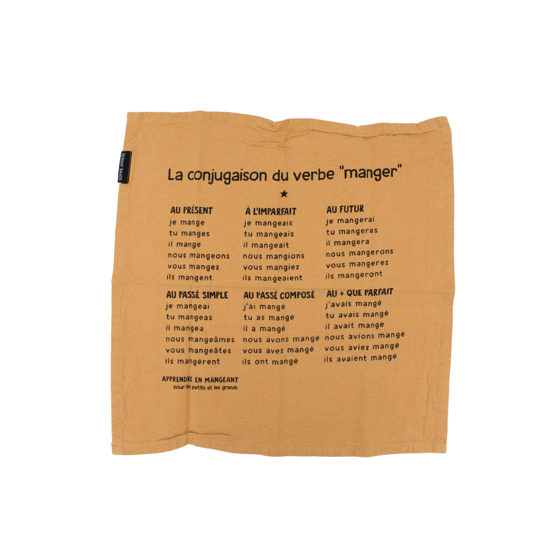 Lot de serviettes « Apprendre en mangeant »
