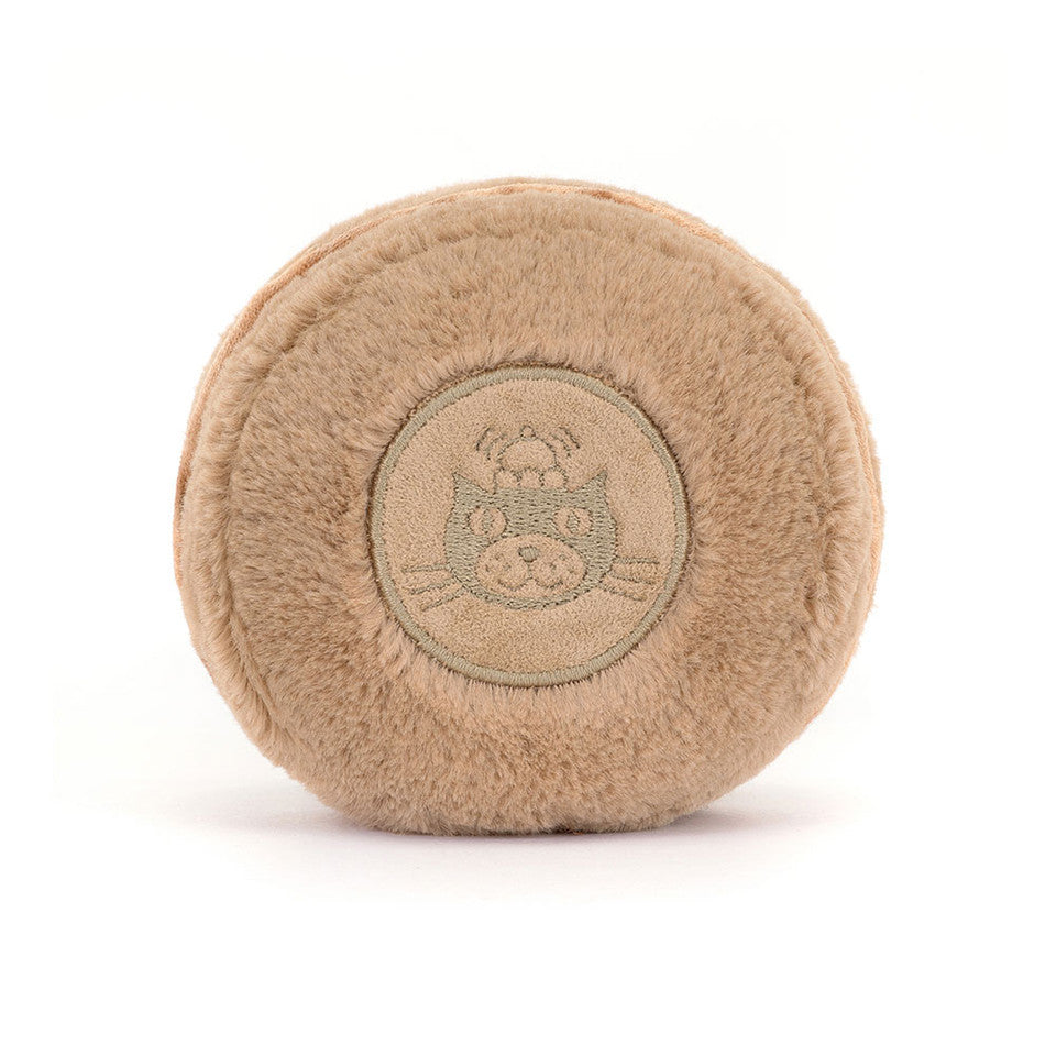 Peluche Macaron au chocolat Mona