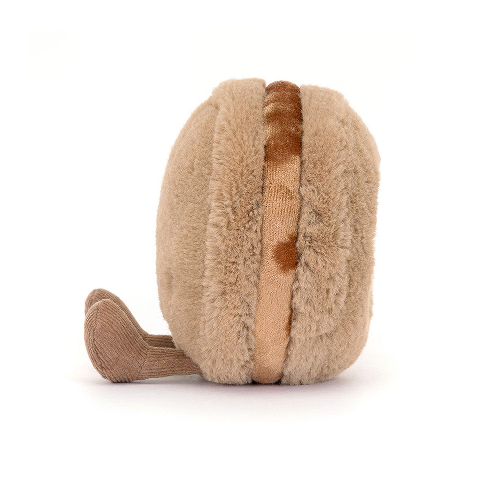 Peluche Macaron au chocolat Mona