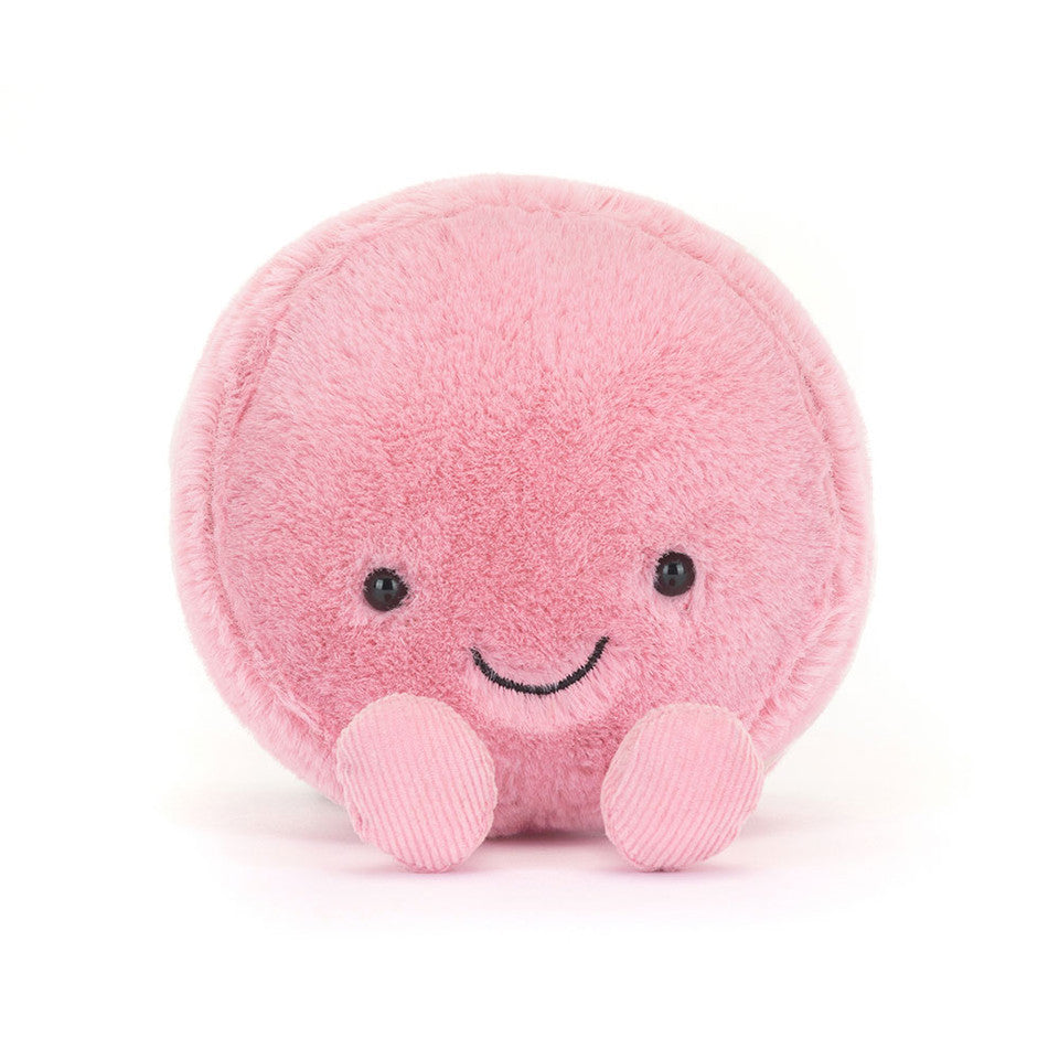 Peluche Macaron à la framboise Mia