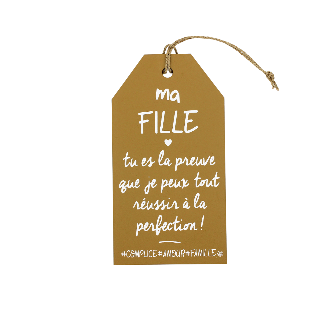 Plaque décorative "Ma fille"