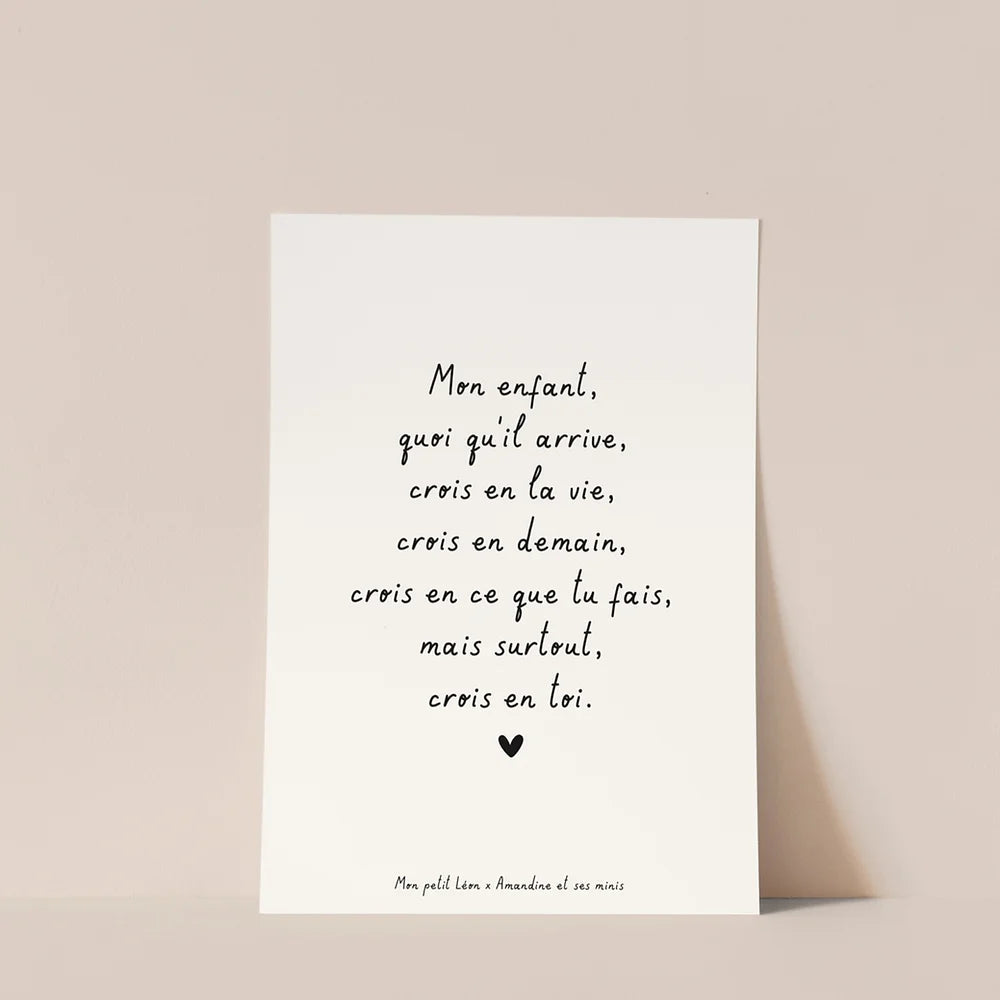 Carte "Mon enfant" A6