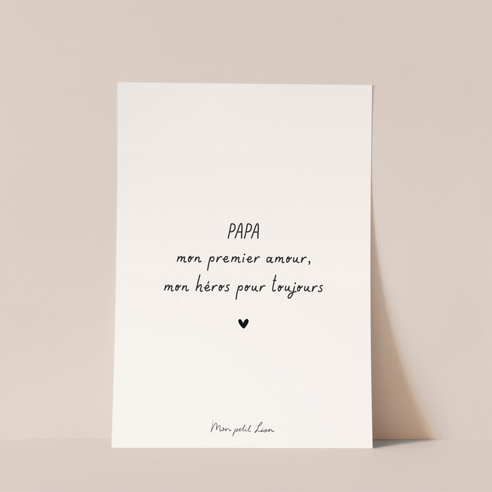 Carte "Papa mon premier amour" A6