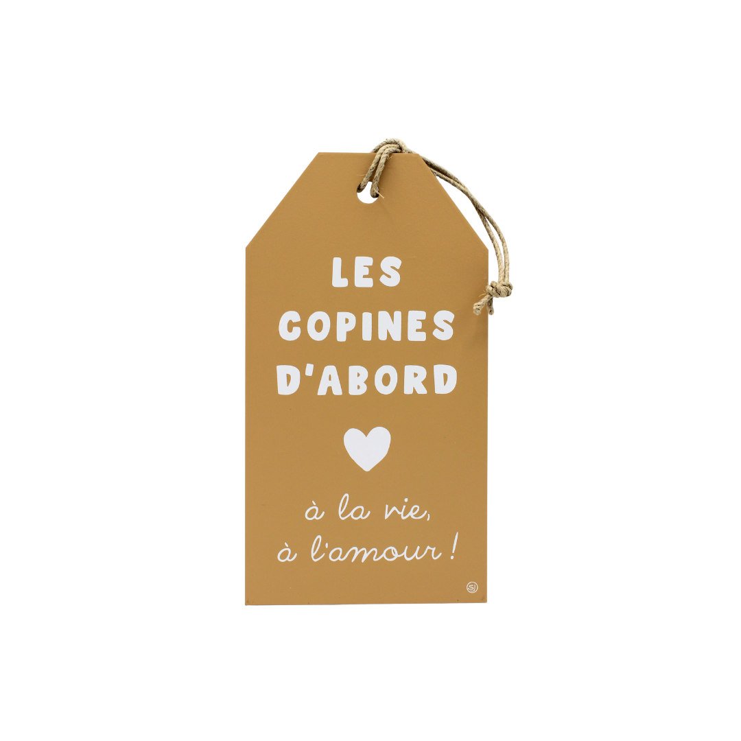 Plaque décorative "Les copines"