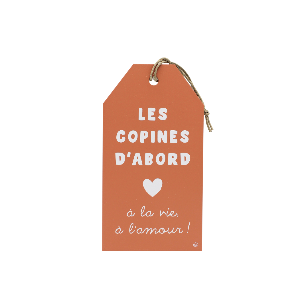 Plaque décorative "Les copines"