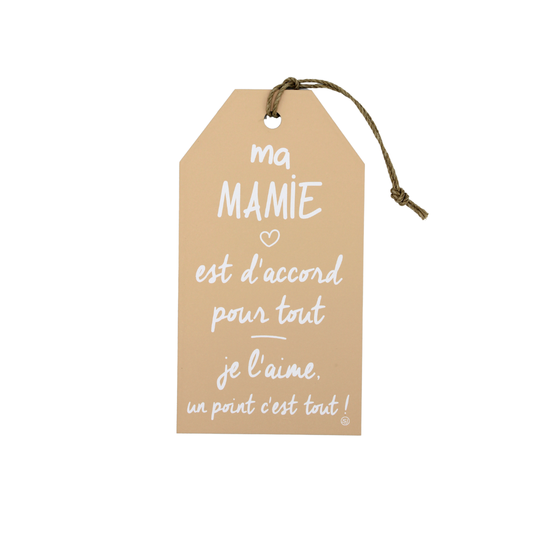 Plaque décorative « Ma mamie »