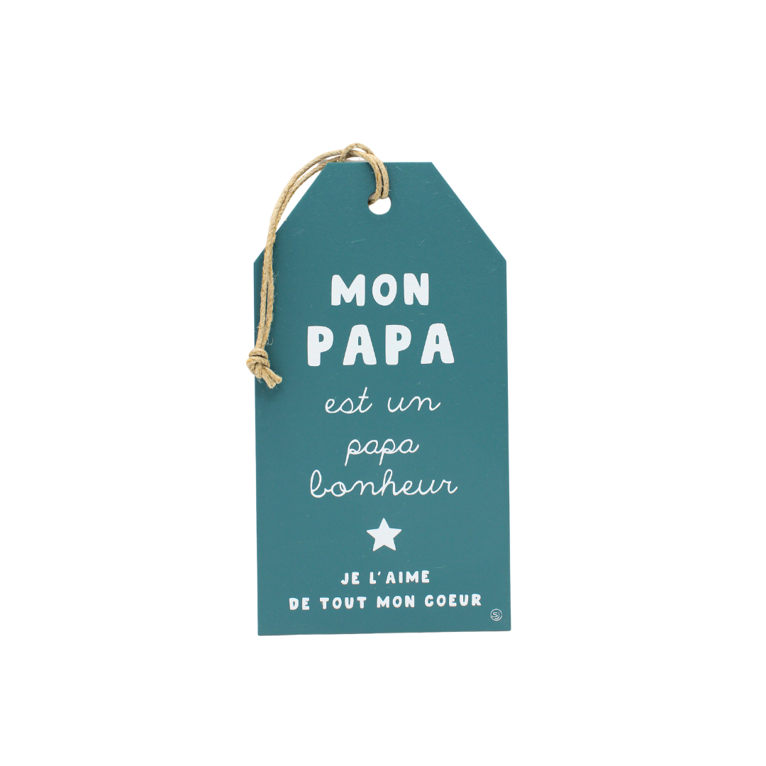 Plaque décorative "Papa bonheur"