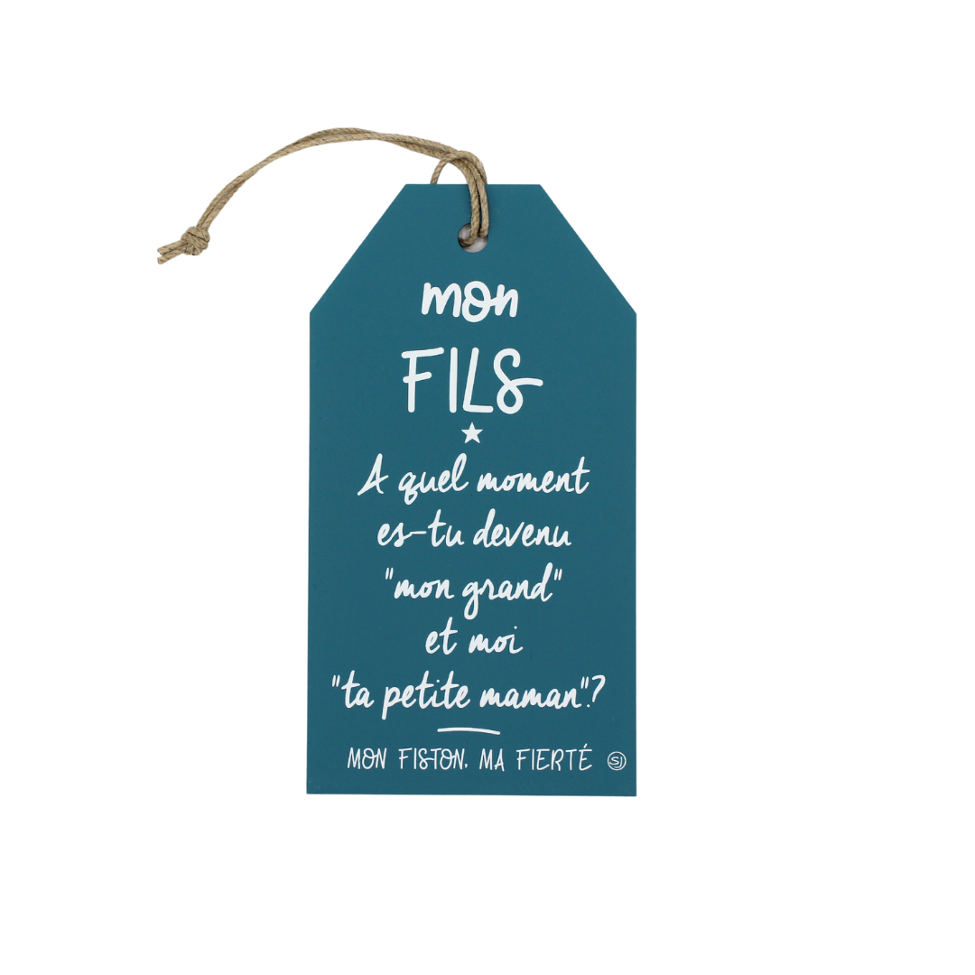Plaque décorative "Mon fils"