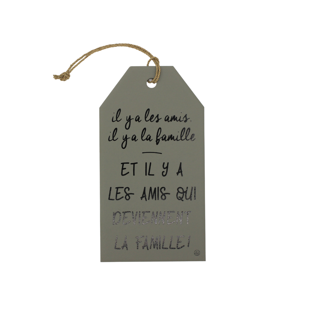 Plaque décorative "Les amis"