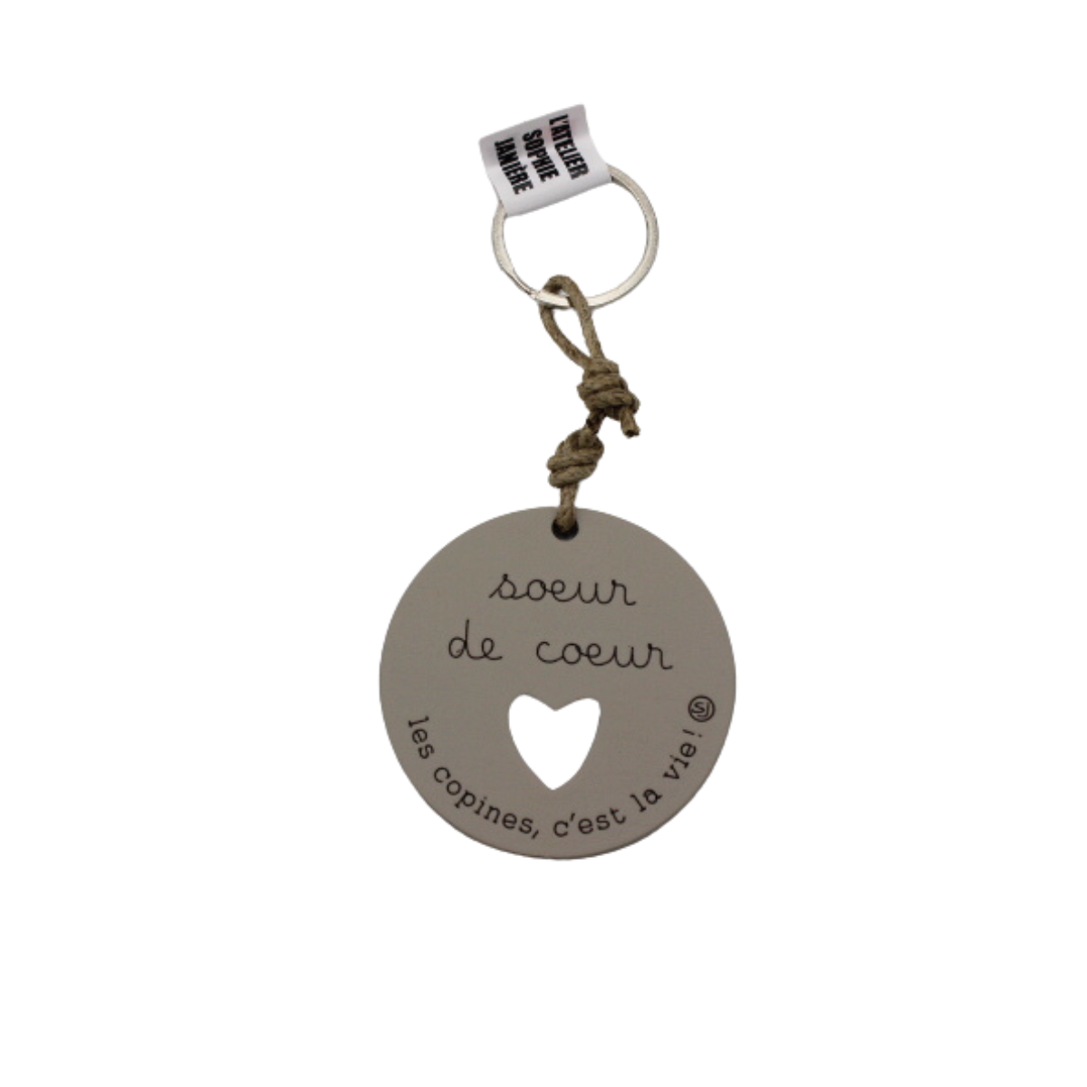 Porte-clés " Soeur de coeur"