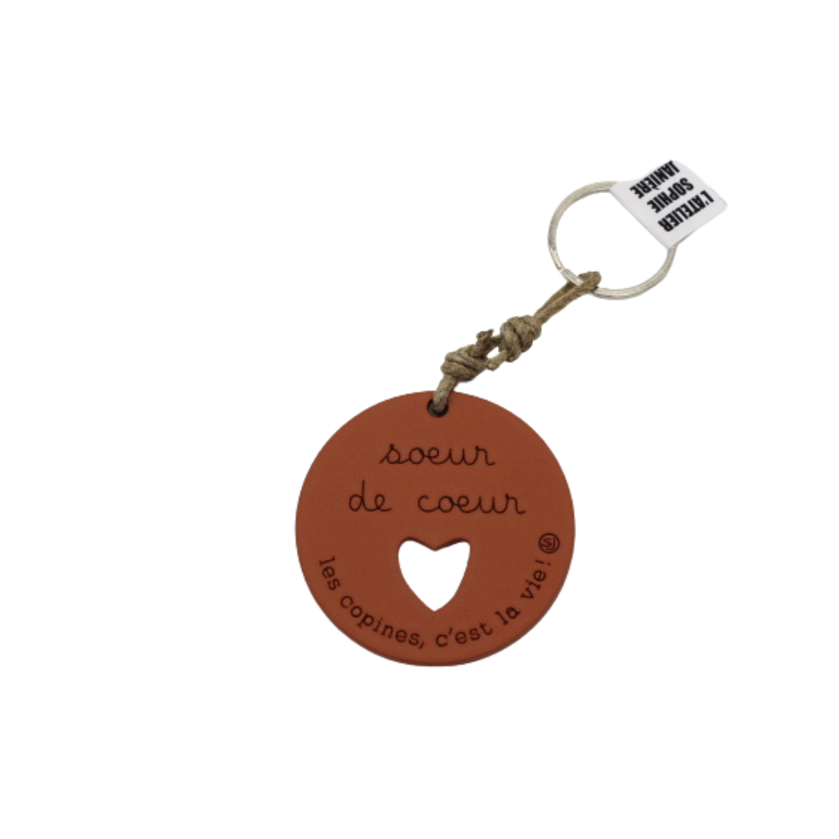 Porte-clés " Soeur de coeur"