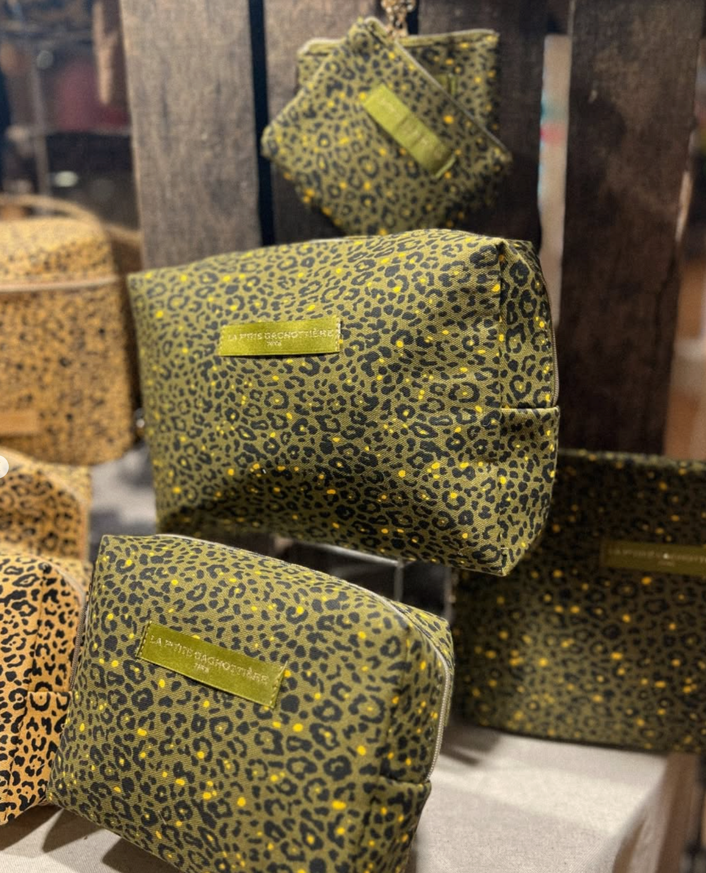 Trousse Léopard kaki