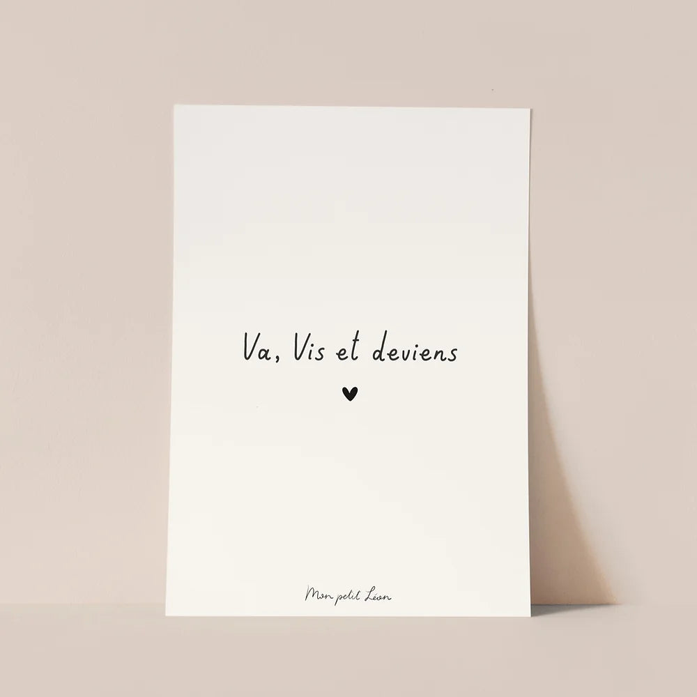 Carte "Va, vis et deviens" A6