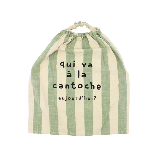 Bavoir "Qui va à la cantoche"