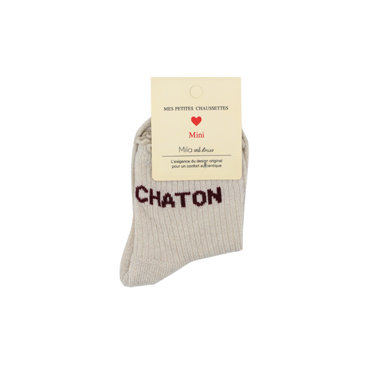 Chaussettes enfant "Chaton"