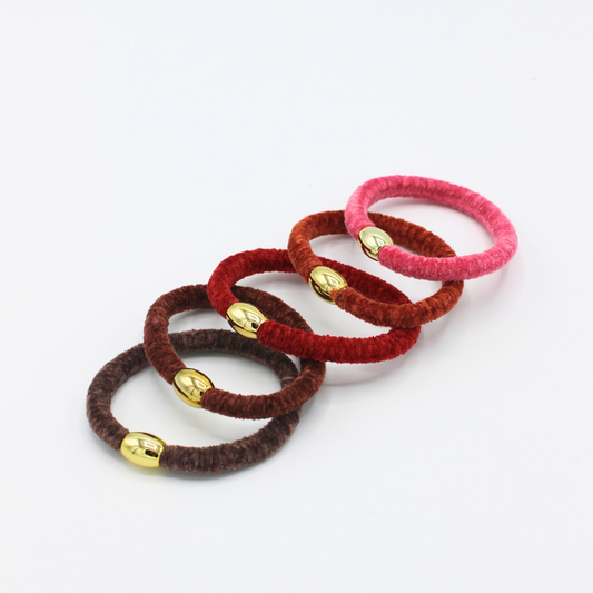 Élastique pour cheveux velours