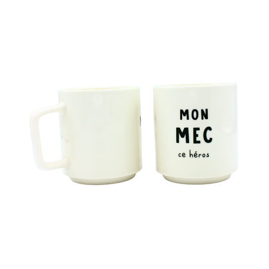 Mug "Mon mec, ce héros"