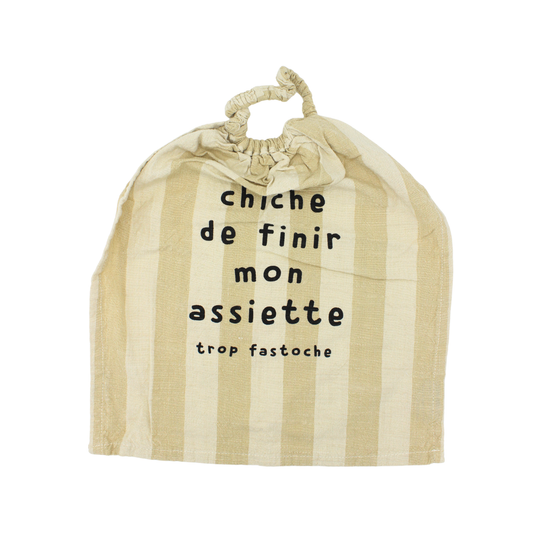Bavoir "Chiche de finir mon assiette"