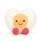 Peluche Oeuf dur en forme de coeur