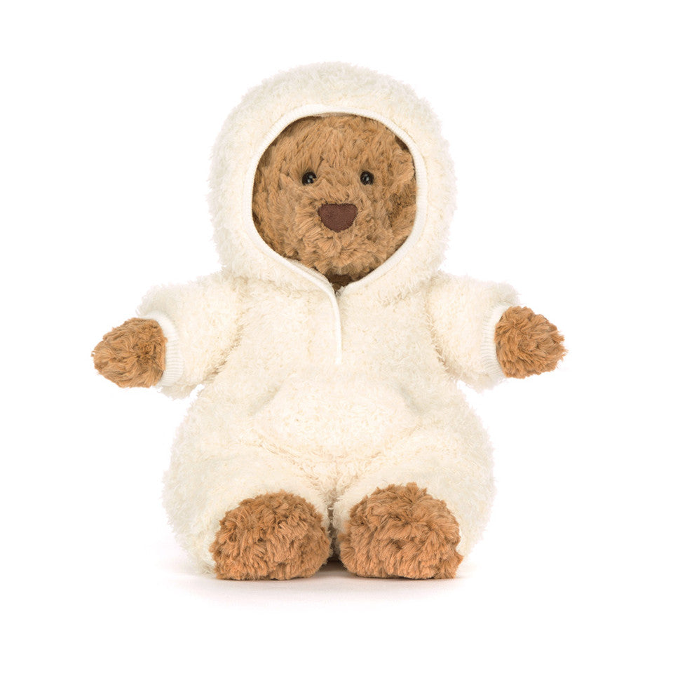 Peluche Ourson Bartholomew en combinaison