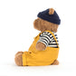 Peluche Ourson Bartholomew en marin