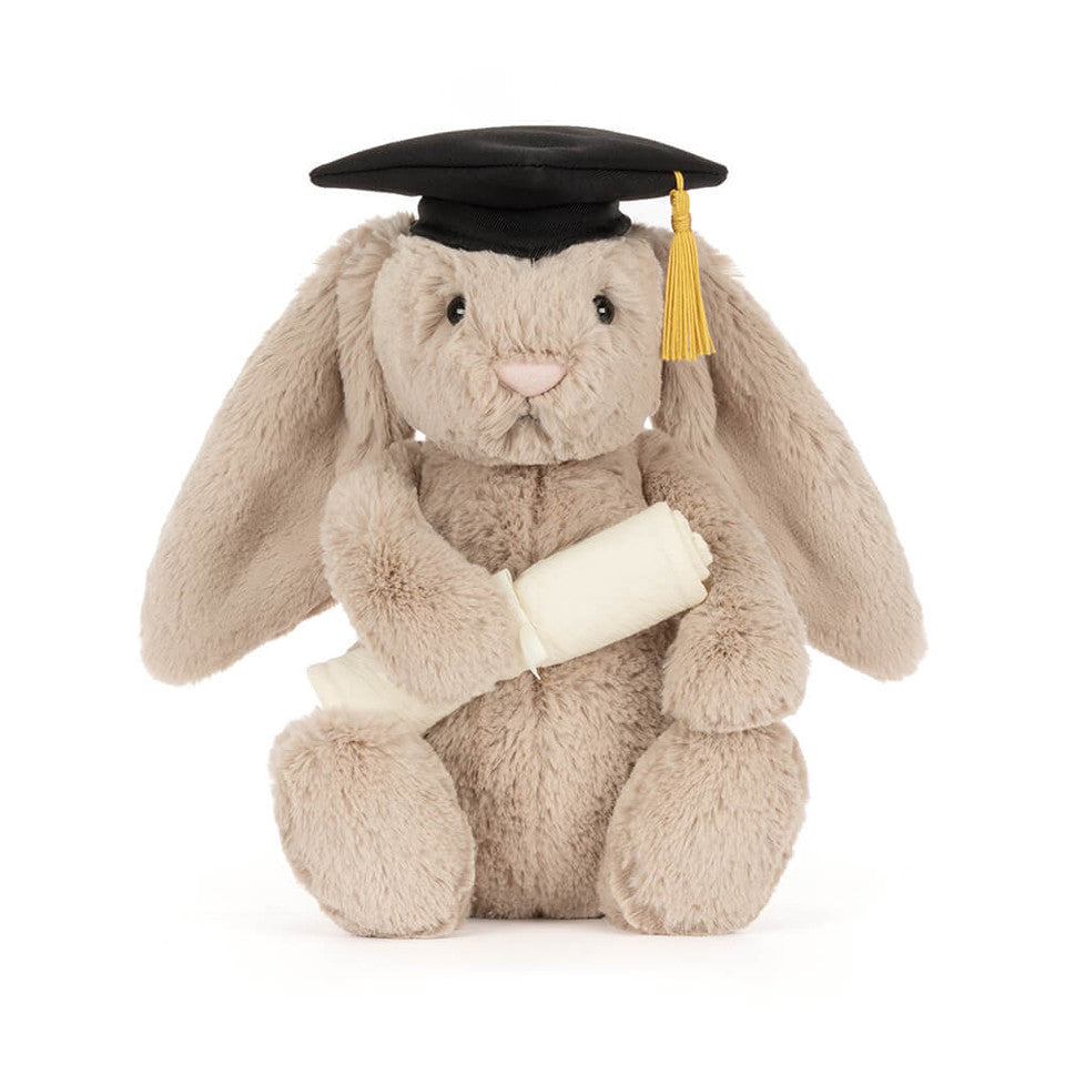 Peluche Lapin Bashful Remise de diplôme